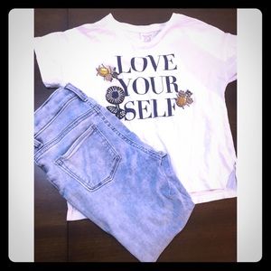 Lot of 2 T-Shirts & 1 pair of Jeans- Size 8